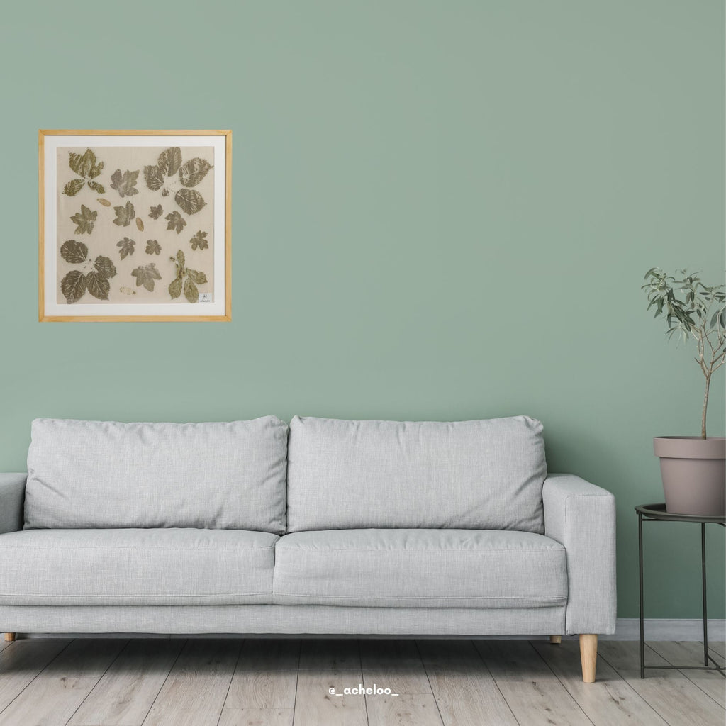 quadro rovo - seta con ecoprinting - Acheloo
